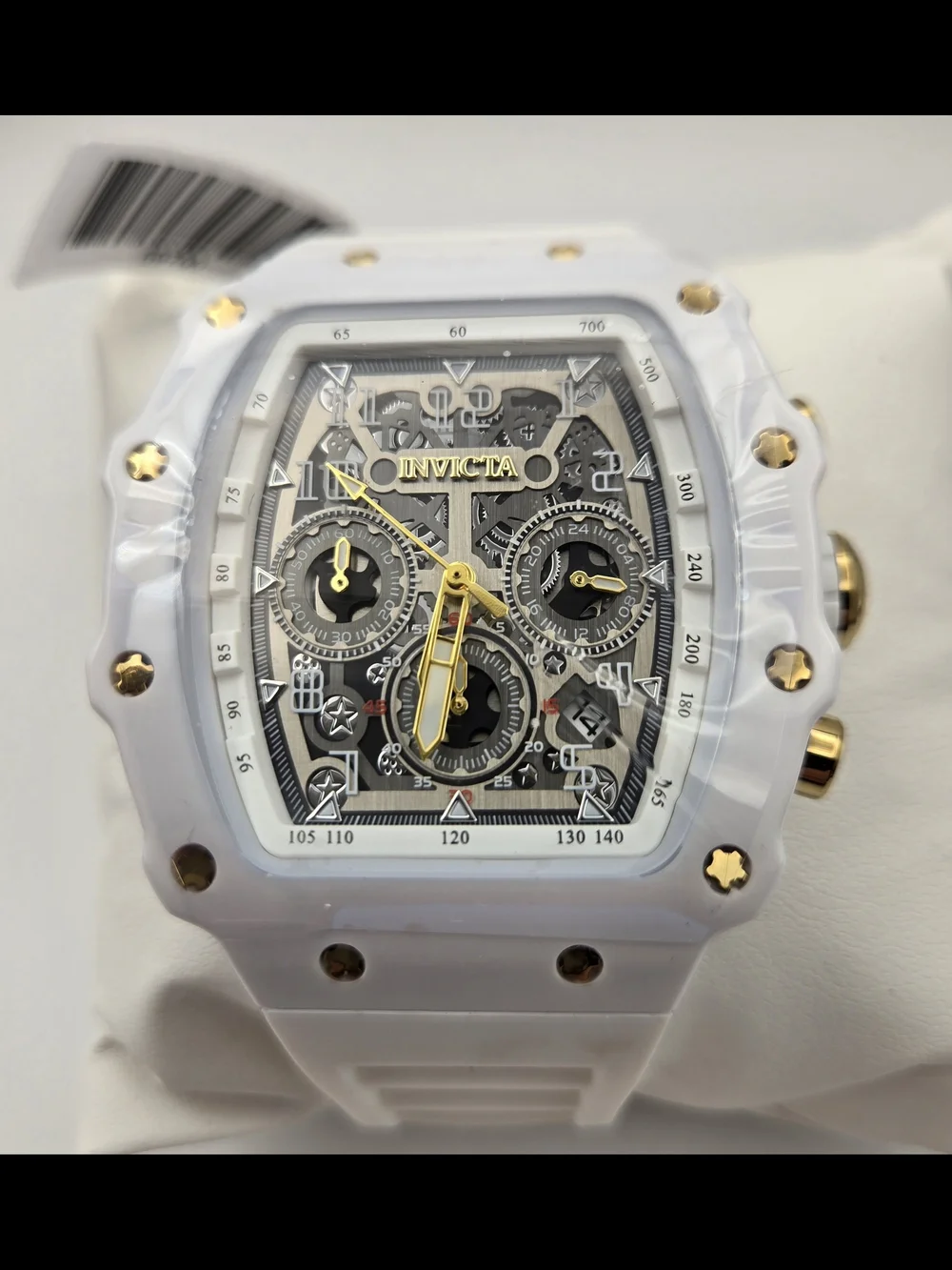 Invicta Racing White Hot - Nitro Gen Men's Watch 43mm White 69700 Quartz NEW